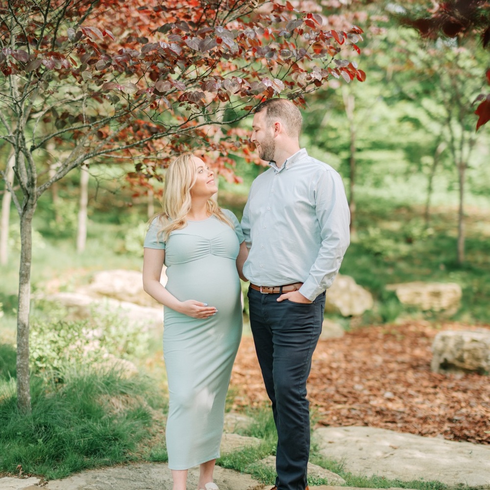 Pinkblush Light Blue Maternity Maxi Dress - Picture 3 of 4
